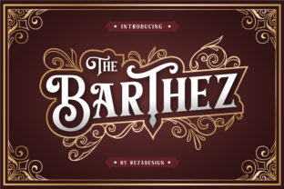 Barthez: Bold Retro Display Font That Commands Attention