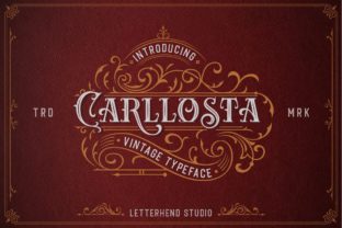 Carllosta: A Vintage-Inspired Display Font with Layered Character
