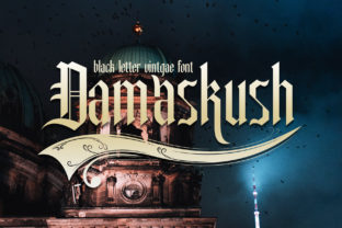 Damaskush: A Vintage-Themed Display Font for Elegant Typography