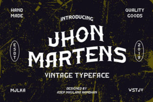 Jhon Martens: Vintage Western Display Font