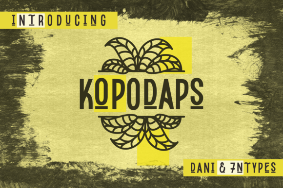 Kopodaps: A Display Font with Organic Charm for Real Creative Work