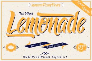 Lemonade: A Sweet, Vintage Display Font