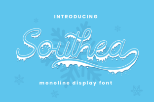Southea: The Icy Elegance of Winter Typography in Modern Design